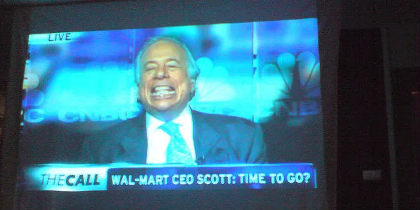 I love the forced smiles from CEOs when talking quarterly earnings.