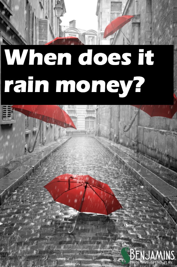when does it rain money stacking benjamins