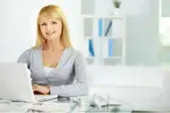 woman at computer