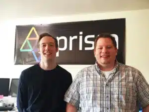 Tyler and Steve, co-founders of the Prism bill paying app